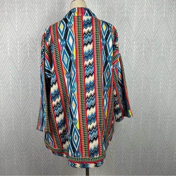 dRA Los Angeles Embroidered Open Front Kimono - Picture 4 of 8